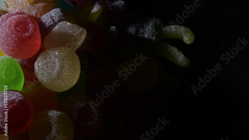 Gummies mountain gyrating with intimate light photo