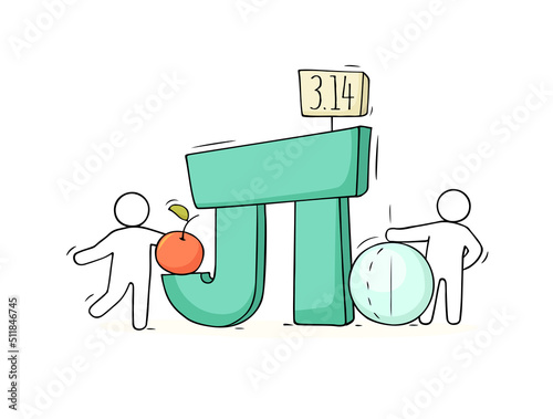people with mathematical symbol Pi.