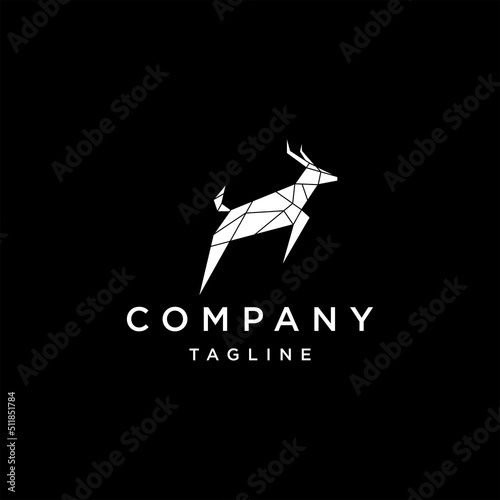 Antelope logo vector icon design template