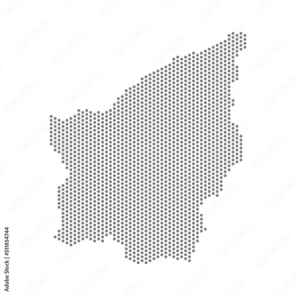 vector illustration of dotted map of San Marino