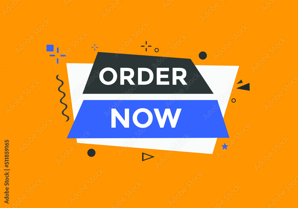 Order Now button. Order Now text web banner template. Sign icon banner
Order Now button. Order Now text web banner template. Sign icon banner