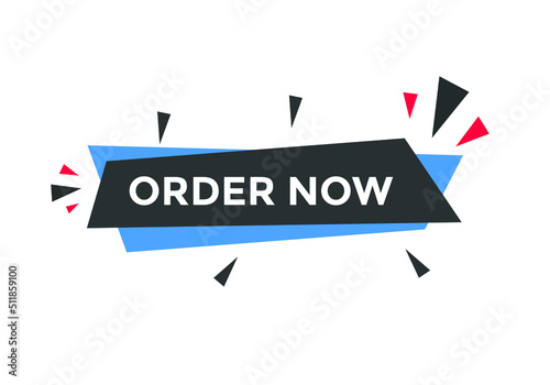Free Download Order Now button. Order Now text web banner template. Sign icon banner
 - GFXLoad