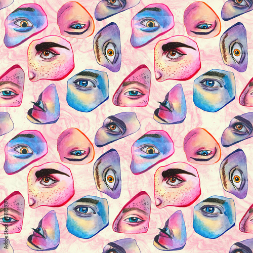 Eyes pattern photo