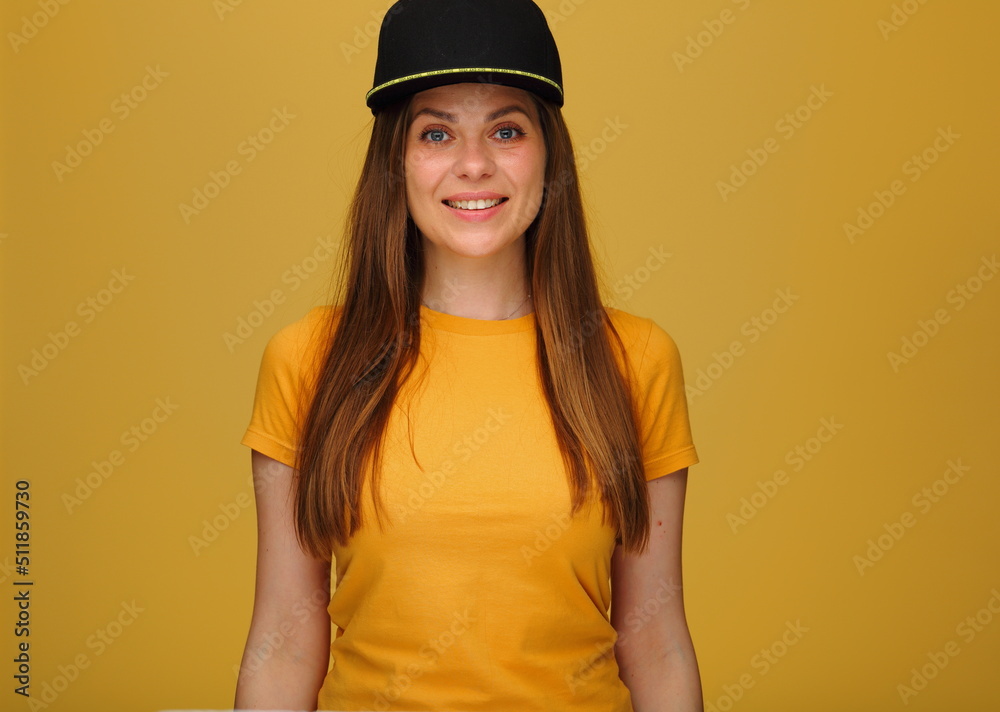 Smiling woman isolated portrait Smiling woman isolated portrait