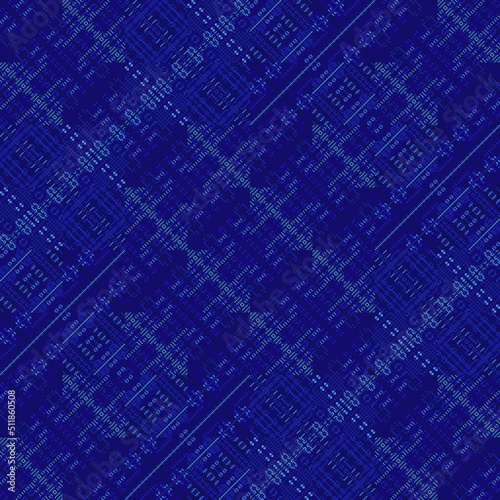 Abstract fabric pattern with dark blue color background
