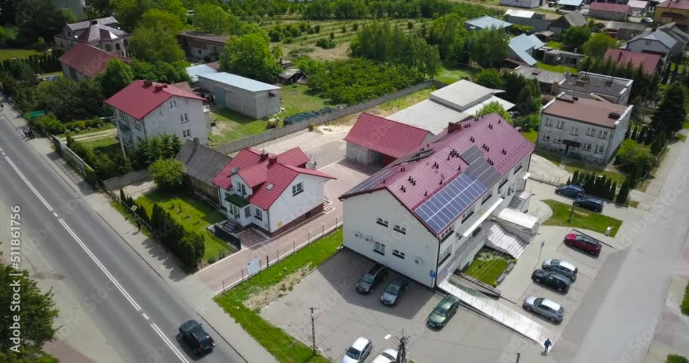 City panorama, aerial view, Poland, Szydlow commune City panorama, aerial view, Poland, Szydlow commune