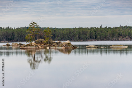 Seen, Teiche und Weiher im Tiveden Nationalpark in Schweden