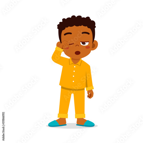 little kid feel sleepy and want to sleep