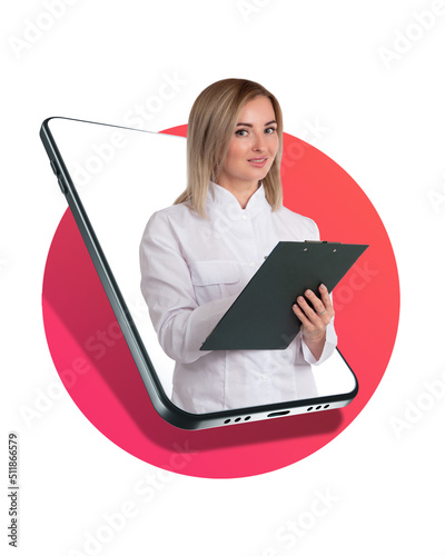 Professional doctor in a sm...