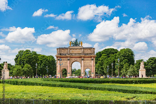 The Petite Arc de Triomphe Carruzel in Paris is an Empire-style monument