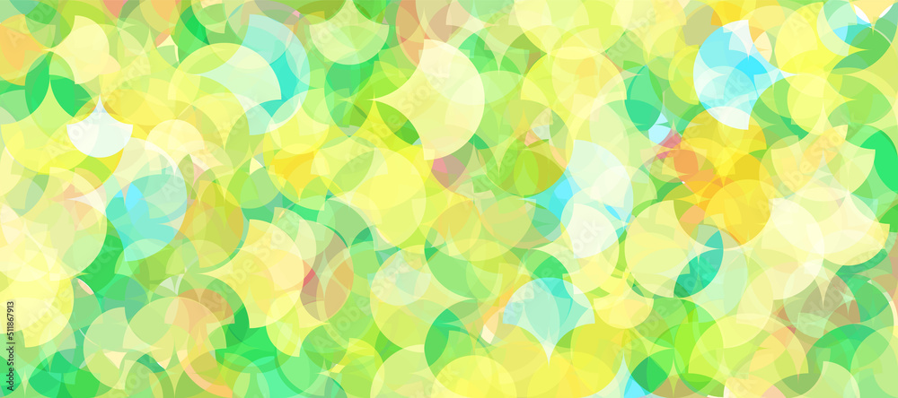 Seamless salad green yellow pattern camouflage wavy tiles net Colorful translucent scales docking scales squama vector illustration. Seamless salad green yellow pattern camouflage wavy tiles net Colorful translucent scales docking scales squama vector illustration.