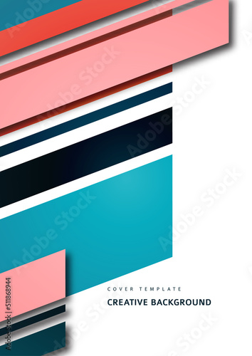 Inclined stripes and lines. Template for business presentations, app covers and website designs. Vector