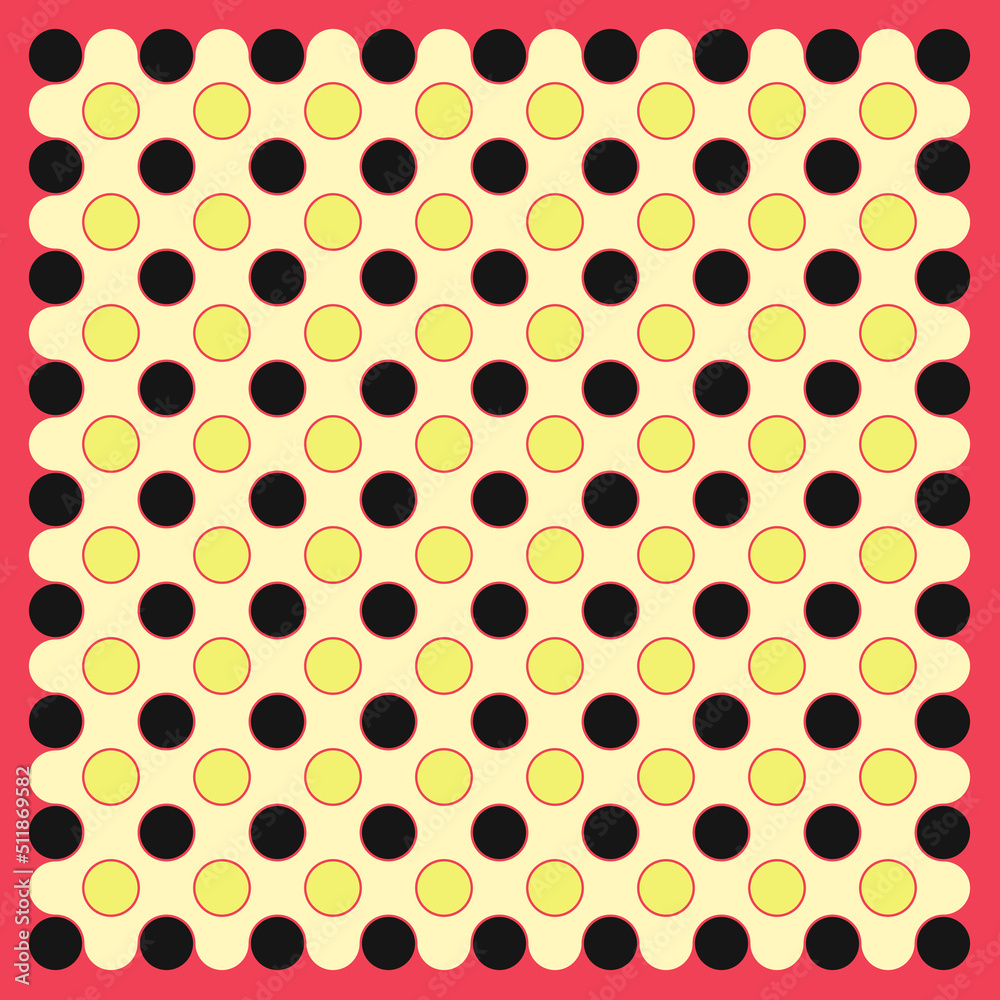 Multicolor truchet tiling connections illustration Multicolor truchet tiling connections illustration