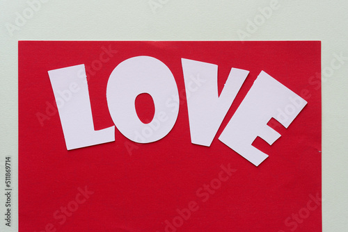 Принти на полотні love letters - pink on red and gray