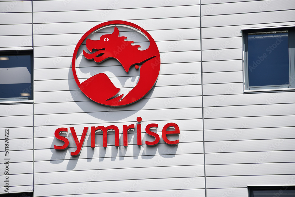Holzminden, Lower Saxony, Germany - June 2, 2022: Symrise headquarters ...