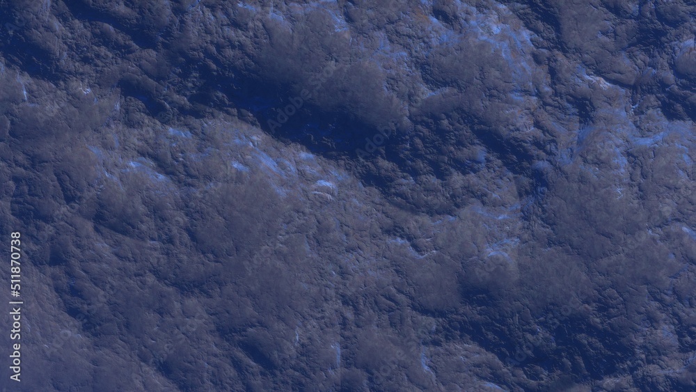 Fototapeta premium View of the 3d rendering realistic planet mars surface from space. 