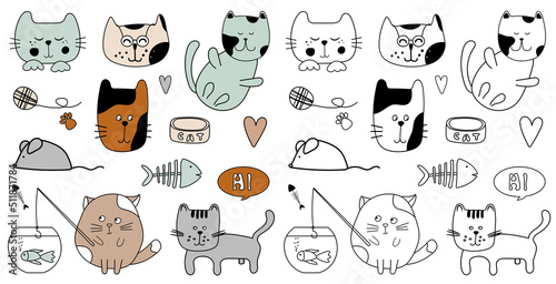 Kitty cats design