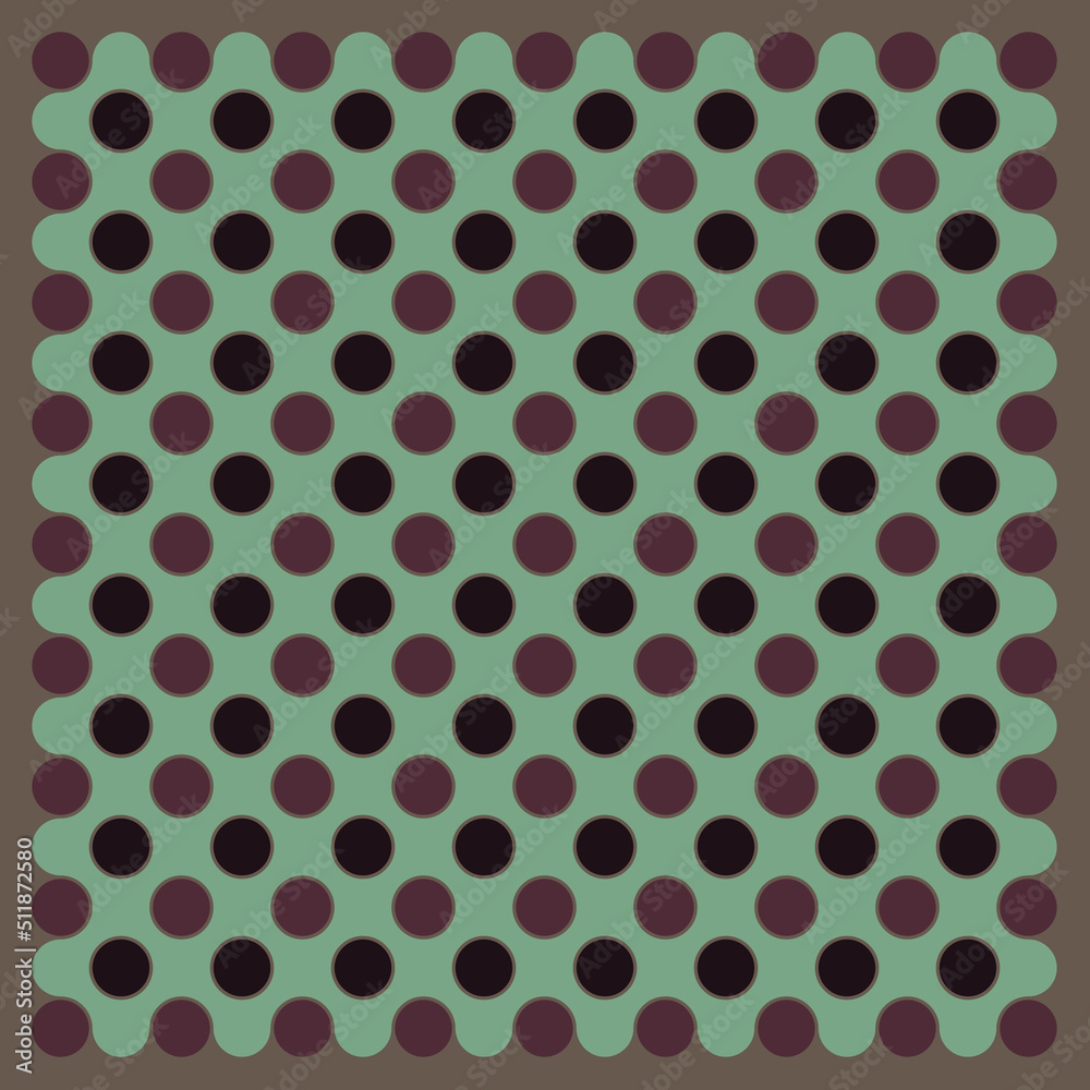Multicolor truchet tiling connections illustration Multicolor truchet tiling connections illustration