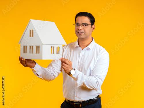 The architect demonstrates ...