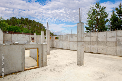 Foundation pouring. The gro...