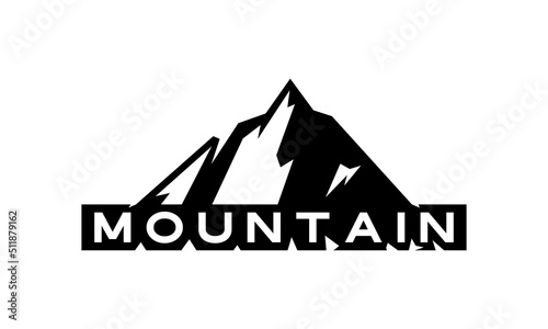 logo adventure mountain illustration