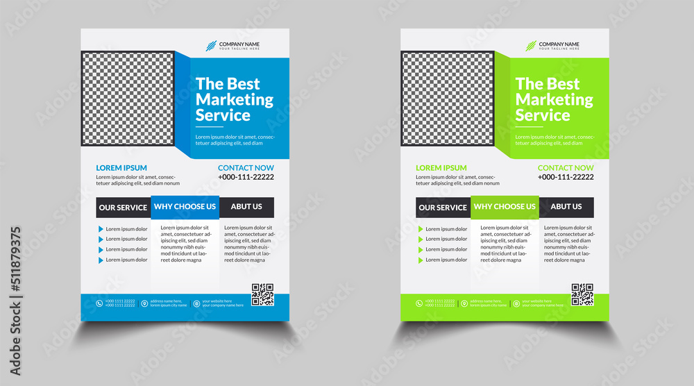 Obraz premium Corporate Business Flyer Design Template
