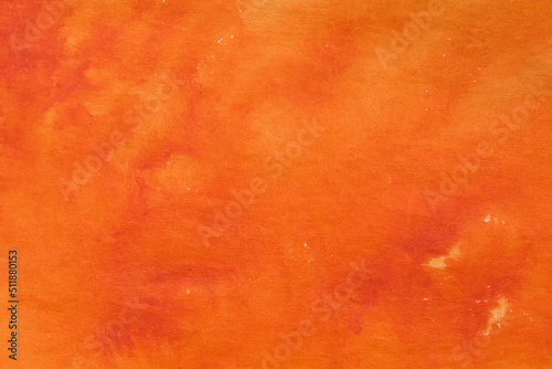 orange painted watercolor background texture