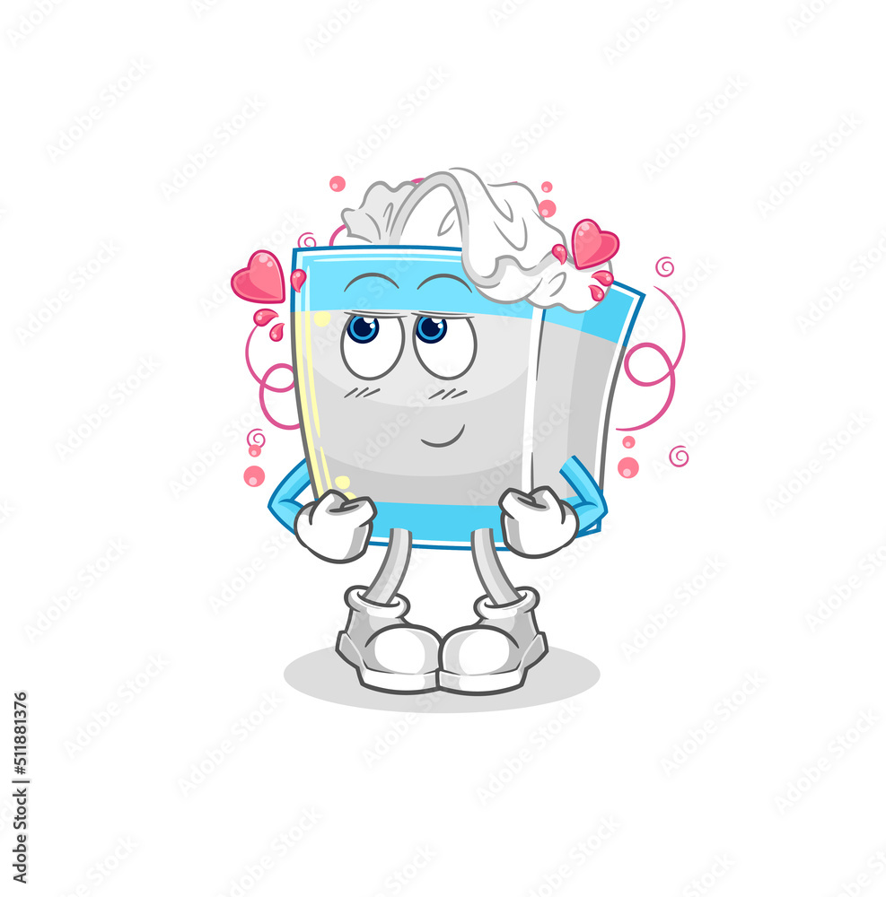 tissue box shy vector. cartoon character tissue box shy vector. cartoon character
