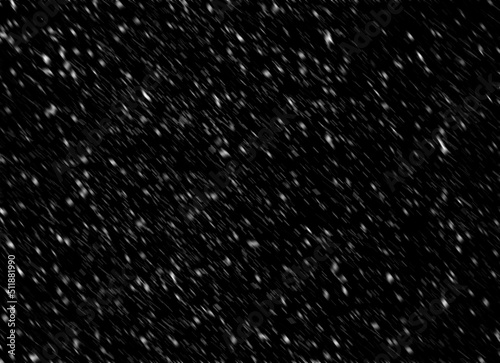 Falling snow on black background preset for you design