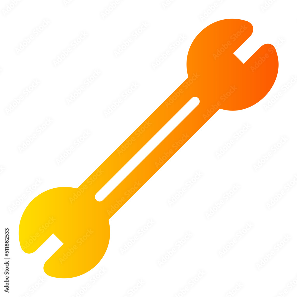 wrench gradient icon wrench gradient icon