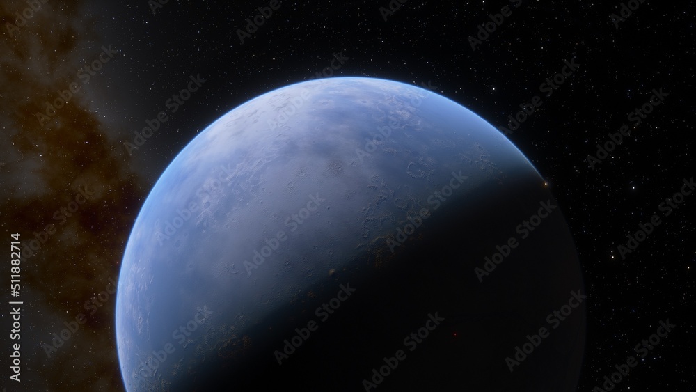 Abstract planets and space background
