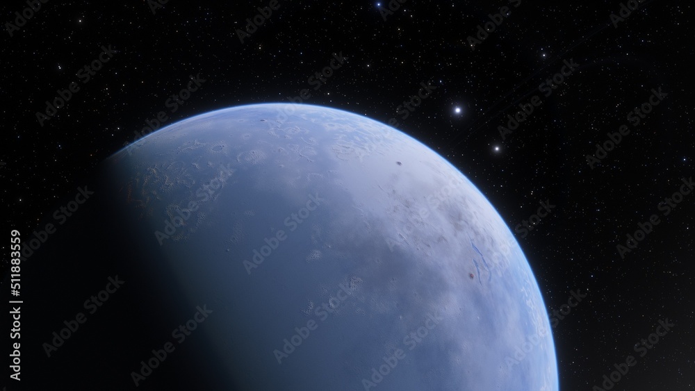 Fototapeta premium Planets and galaxy, science fiction wallpaper. Beauty of deep space. Billions of galaxy in the universe Cosmic art background 3d render