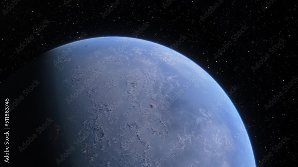 Obraz premium Planets and galaxy, science fiction wallpaper. Beauty of deep space. Billions of galaxy in the universe Cosmic art background 3d render 
