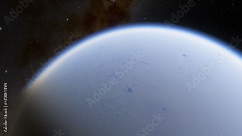 Abstract planets and space background 