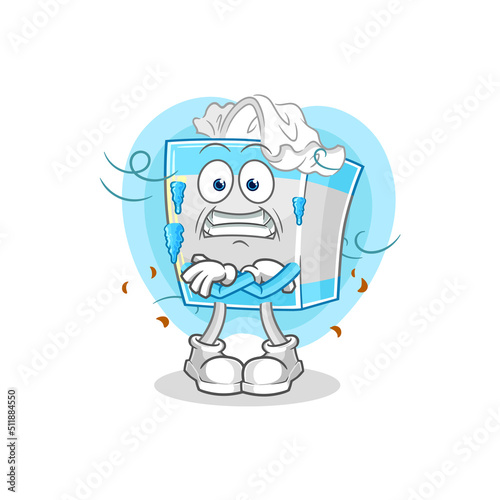 tissue box cold illustration. character vector