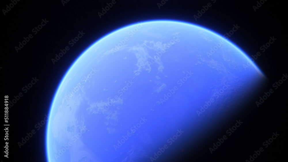 Fototapeta premium Planets and galaxy, science fiction wallpaper. Beauty of deep space. Billions of galaxy in the universe Cosmic art background 3d render