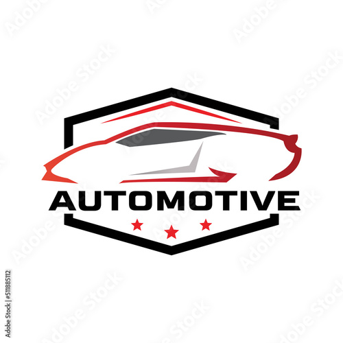 Car modern automotive logo design