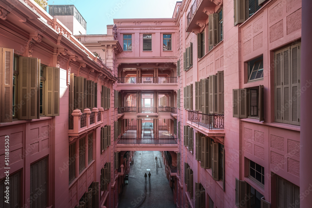 Fotografia do Stock: Casa de Cultura Mario Quintana (Mario Quintana House  of Culture) former Hotel Majestic - Porto Alegre, Rio Grande do Sul, Brazil  | Adobe Stock