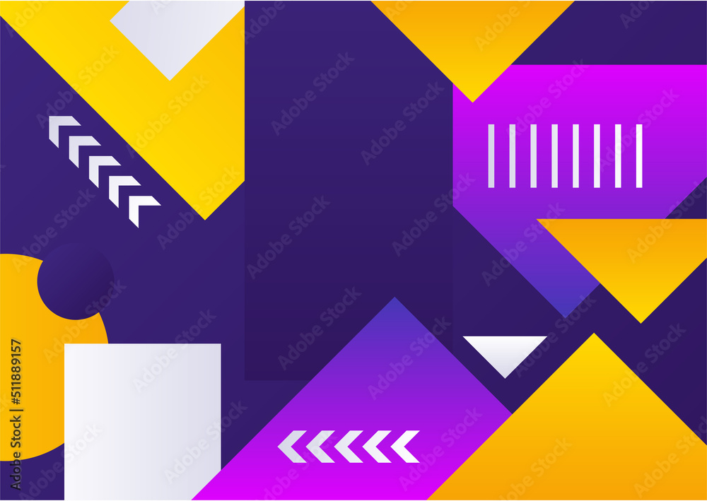 Colorful gradient geometric abstract shape background. Memphis background texture for poster cover design. Minimal color gradient banner template. Modern vector shape for banner, poster, social media Colorful gradient geometric abstract shape background. Memphis background texture for poster cover design. Minimal color gradient banner template. Modern vector shape for banner, poster, social media