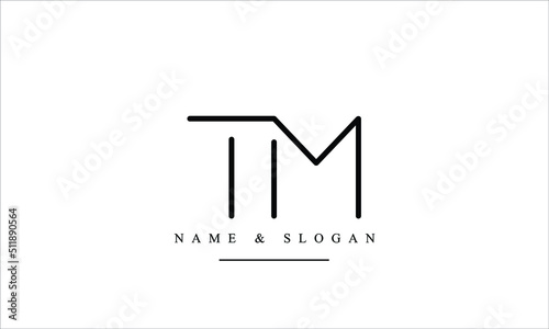 TM, MT, T, M abstract letters logo monogram photo