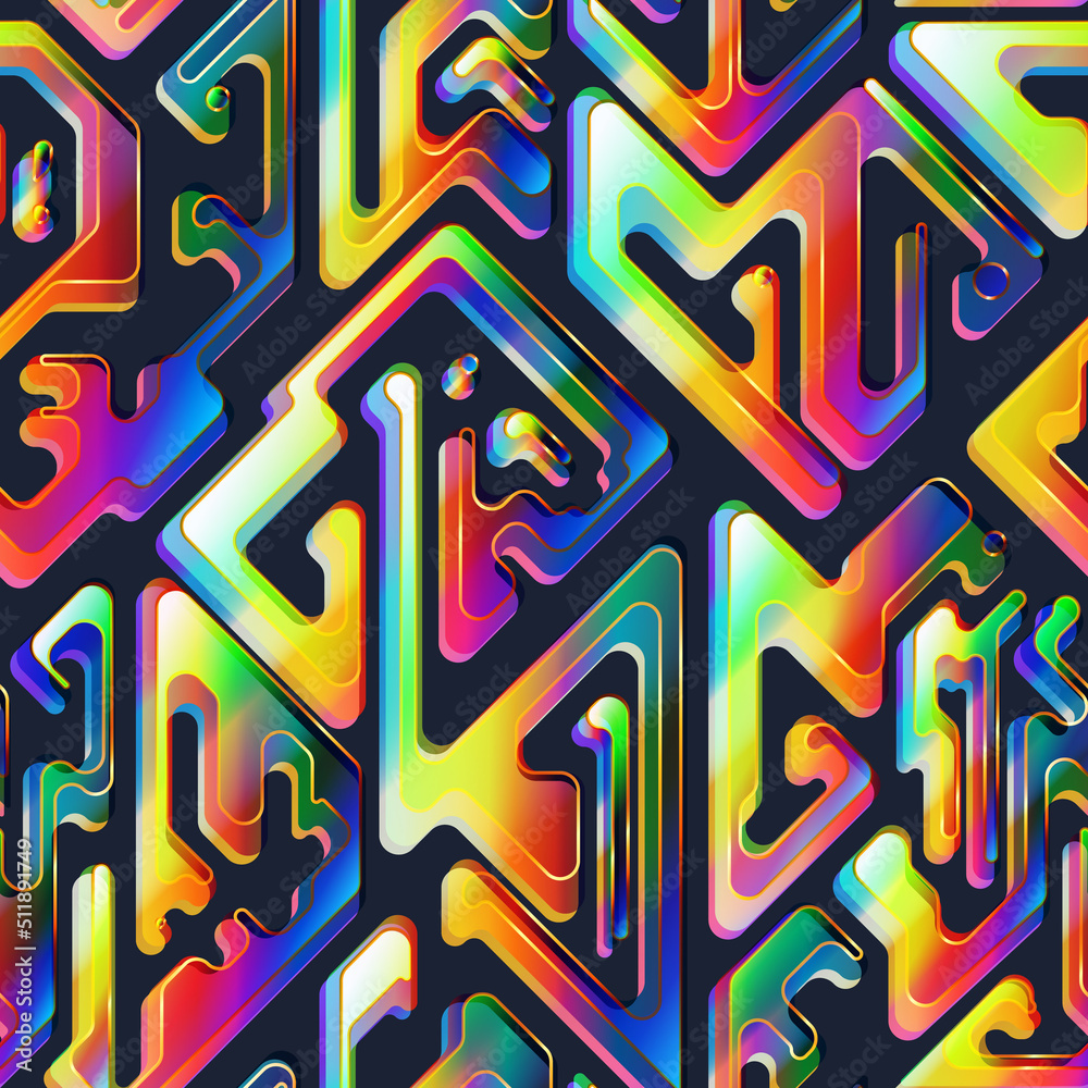 Abstraction futuristic seamless pattern Abstraction futuristic seamless pattern