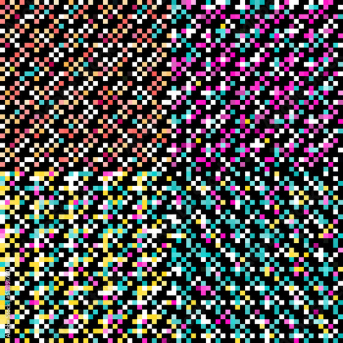 Colored pixel pattern