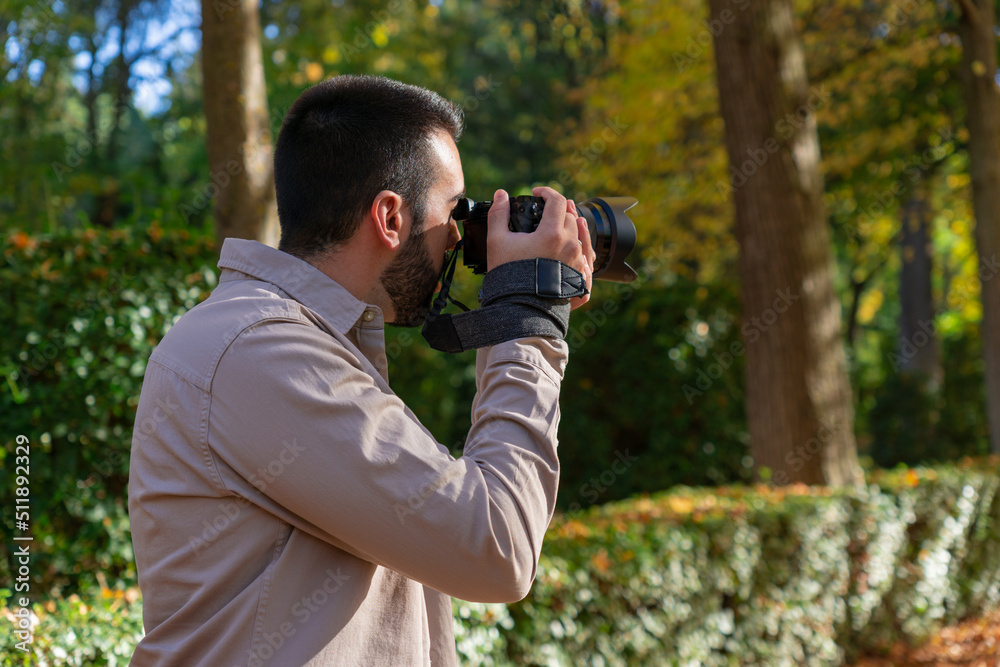 Man taking a photo Man taking a photo