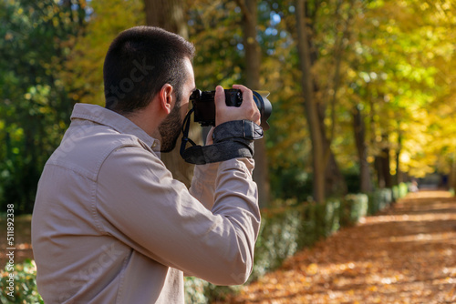 Man taking a photo