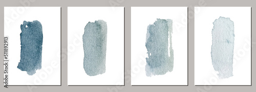 Watercolor vector paintings