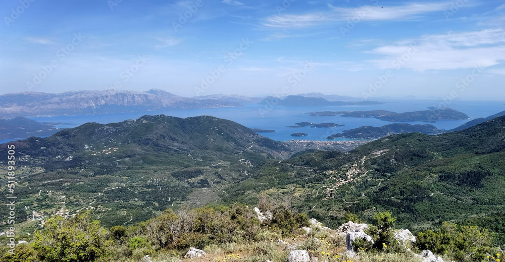 Inselarchipel auf Lefkas in Griechenland