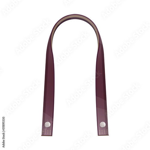 Illustration strap decorating and tailoring clothes, shoes, bags.