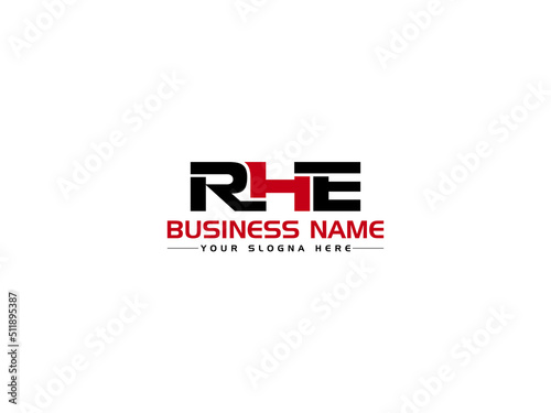 Creative RHE Logo Icon Design, Letter RH Logo Image Design For Your Business Or Brand photo