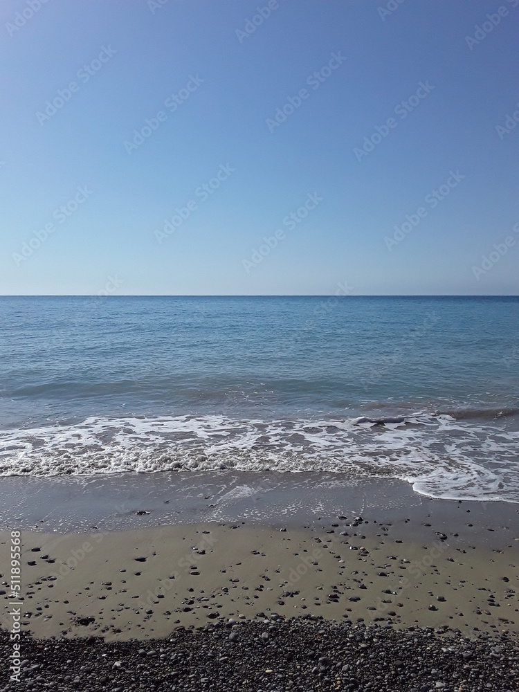 waves on the beach