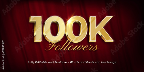 Thank you 100k followers and subscribers template